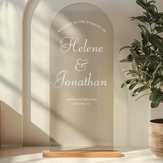 エレガモダンントウェディングウェルカムサイン鏡デカール ウィンドウサイン