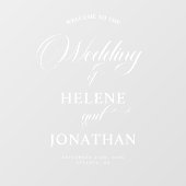 エレガモダンントウェディングウェルカム鏡 ウィンドウサイン (シート)