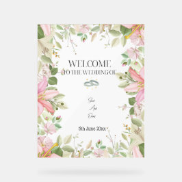 エレガモダンントウェディングウェルカム アクリルサイン