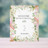 エレガモダンントウェディングウェルカム アクリルサイン (ニュートラル)