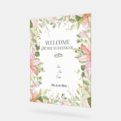 エレガモダンントウェディングウェルカム アクリルサイン (傾斜)