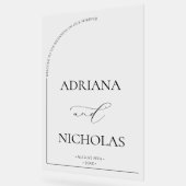 エレガモダンントウェディングウェルカム アクリルサイン (傾斜)