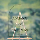 エレガモダンントウェディングウェルカム アクリルサイン (ニュートラル)