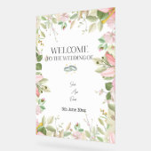 エレガモダンントウェディングウェルカム アクリルサイン (傾斜)