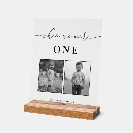 エレガモダンントウェディングエイジテーブル番号 アクリルサイン (傾斜)