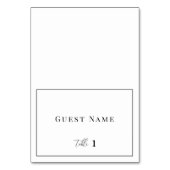 エレガモダンントウェディングエスコート座席表 テーブルナンバー (正面)