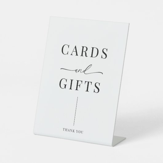 エレガモダンントウェディングカード&ギフトペデスタルサイン 台座サイン (正面)