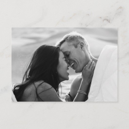 エレガモダンントウェディングサイト挿入カード エンクロージャーカード (裏面)