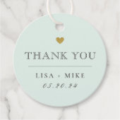 エレガモダンントウェディングサンキューラウンド フェイバータグ (正面)