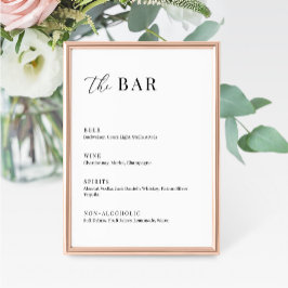 エレガモダンントウェディングザバーメニューサイン