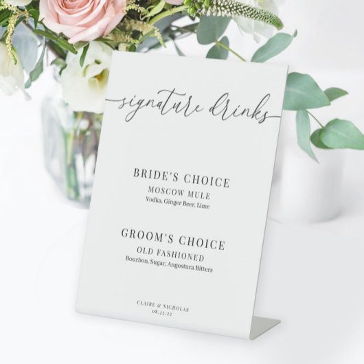 エレガモダンントウェディングシグネチャードリンクペデスタルS 台座サイン