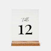 エレガモダンントウェディングテーブル番号 アクリルサイン (正面)