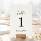 エレガモダンントウェディングテーブル番号 案内状