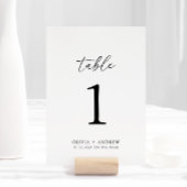 エレガモダンントウェディングテーブル番号 案内状