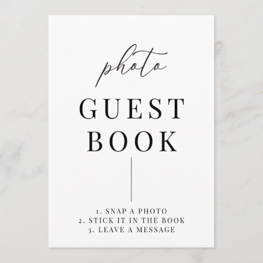 エレガモダンントウェディングフォトゲストブックサイン (正面)
