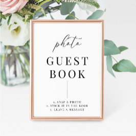 エレガモダンントウェディングフォトゲストブックサイン