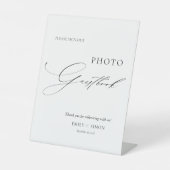 エレガモダンントウェディングフォトゲストブックサイン 台座サイン (正面)