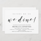 エレガモダンントウェディングリハーサル招待状 招待状 (正面/裏面)