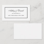 エレガモダンントウェディングレジストリ挿入カードB エンクロージャーカード (正面/裏面)