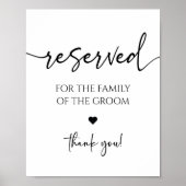 エレガモダンントウェディング予約座席看板 ポスター (正面)