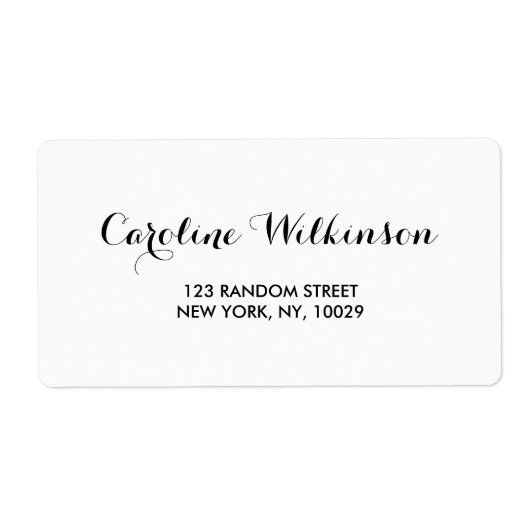 エレガモダンントウェディング住所 シール (正面)