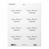 エレガモダンントウェディング住所 シール (フルシート)