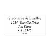 エレガモダンントウェディング差出人住所 セルフインキングスタンプ (デザイン)