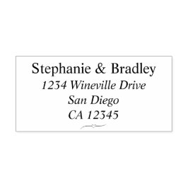 エレガモダンントウェディング差出人住所 セルフインキングスタンプ