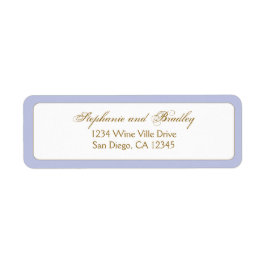 エレガモダンントウェディング差出人住所 ラベル