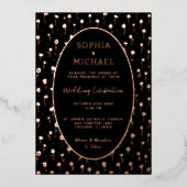 エレガモダンントウェディング招待状写真テンプレート 箔シーズンカード (正面)