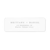 エレガモダンントウエディング差出人住所ラベル ラベル (正面)