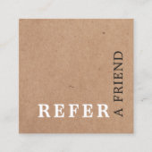 エレガモダンント印刷クラフト美しい紹介カード 紹介カード (正面)