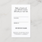 エレガモダンント白と黒 紹介カード (裏面)