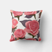 エレガンアテルカラーピンクローズブーケ装飾用クッション クッション (裏面)