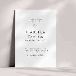 エレガンスで思い出す：人生のお祝い 招待状