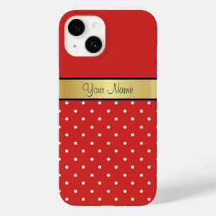 エレガンスとスタイル:トマトド赤と白ット Case-Mate iPhone 14ケース