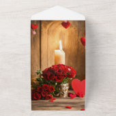 「エレガンスの夕べ:招待されました!」 オールインワン招待状 (外側)