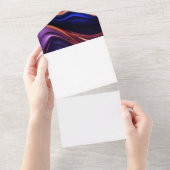 「エレガンスの夕べ:招待されました!」 オールインワン招待状 (貼ってはがせる)