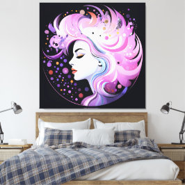 「エレガンスの本質」女性美しい キャンバスプリント