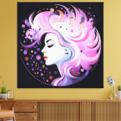 「エレガンスの本質」女性美しい キャンバスプリント (インサイチュ (リビング))