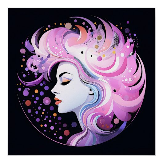 「エレガンスの本質」女性美しい ポスター (正面)