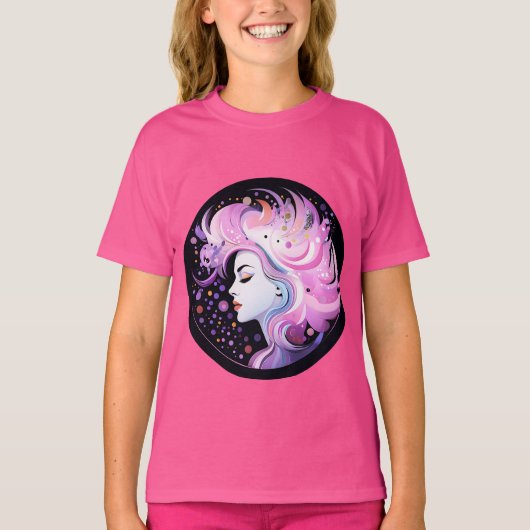 "エレガンスの精髄" 女性の美 Tシャツ (正面)