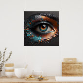 エレガンスの視線 – 魔法・オブ・ザ・AI ポスター (キッチン)