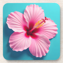 エレガンスの赤面：ピンクのハイビスカス放射能