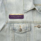 エレガンスのTouch：紫と高級金ゴールド 名札 (インサイチュ)