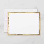 エレガンスはっきりしたルクス金ゴールドエッジ結婚ズ サンキューカード (裏面)