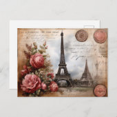 エレガンスを受け入れる:パリのはがき シーズンポストカード (正面/裏面)