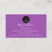 エレガンスを料理で味わうパーソナルシェフ 名刺 (裏面)