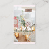 エレガンスイベントおよびプランニング・ビジネス・カード 名刺 (正面)