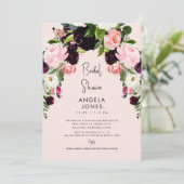 エレガンスインザエア赤面フローラブライダルシャワー 招待状 (スタンド正面)